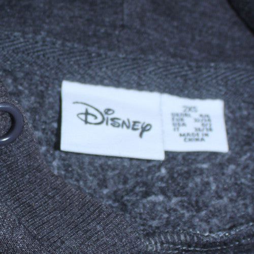 Disney Womens Dark Grey Pullover Hoodie Mickey & Friends XS
