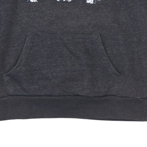 Disney Womens Dark Grey Pullover Hoodie Mickey & Friends XS