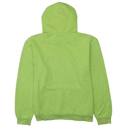 Puma Men's Green Pullover Hoodie M Regular Fit Fleece Logo