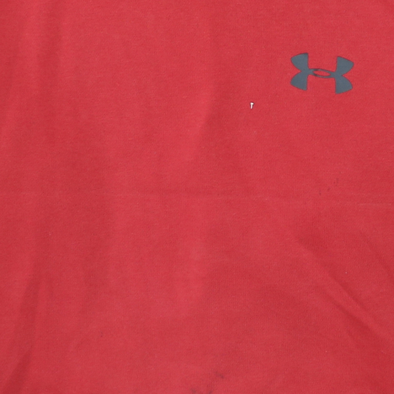 Under Armour Men's Red Pullover Hoodie M Relaxed Fit Fleece