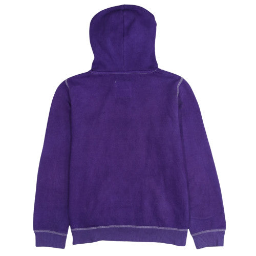 Hollister Mens Purple Pullover Hoodie M Logo Graphic Cotton Casual
