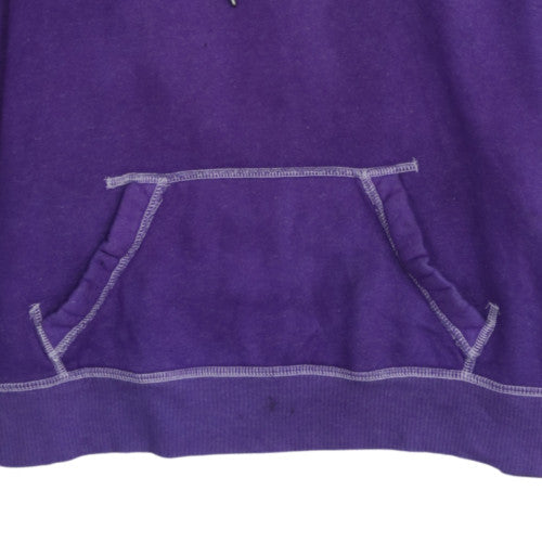 Hollister Mens Purple Pullover Hoodie M Logo Graphic Cotton Casual