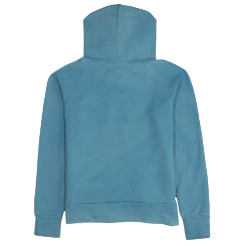 Champion Womens Blue Pullover Hoodie Medium Cotton Blend Casual