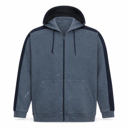 Adidas Mens Grey Full Zip Hoodie XL Fleece Athletic Casual
