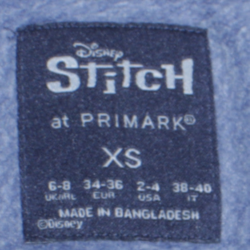 Disney Stitch at Primark Womens Blue XS Pullover Sweatshirt