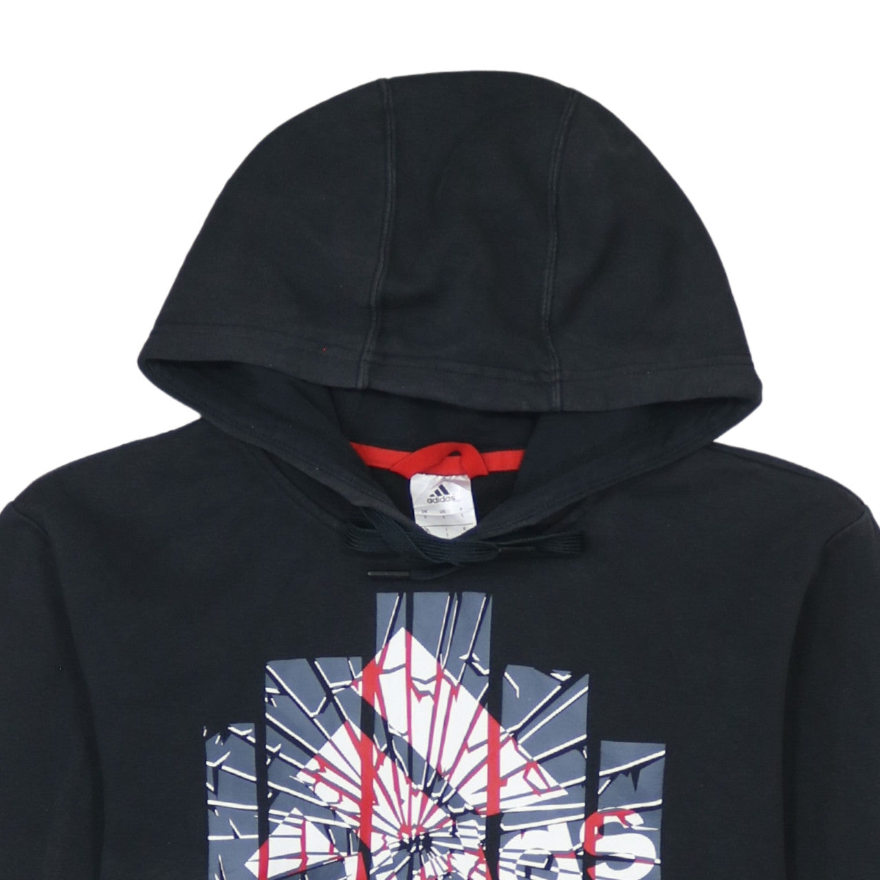 Adidas Men's Black Pullover Hoodie Small Graphic Print Casual