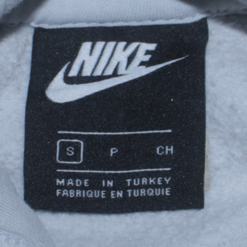 Nike Men's White Pullover Hoodie Small Fleece Graphic Sportswear