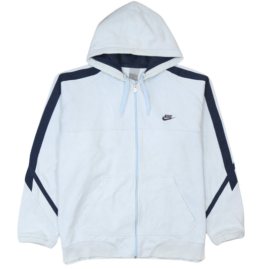 Nike Men’s Light Blue Full Zip Hoodie XL Sportswear Fleece