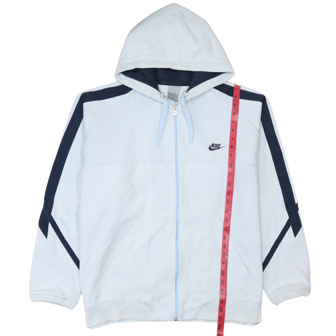 Nike Men’s Light Blue Full Zip Hoodie XL Sportswear Fleece