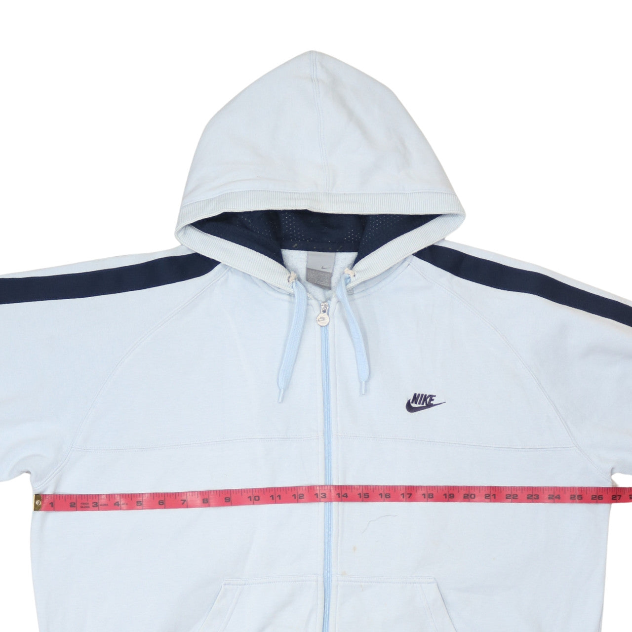 Nike Men’s Light Blue Full Zip Hoodie XL Sportswear Fleece