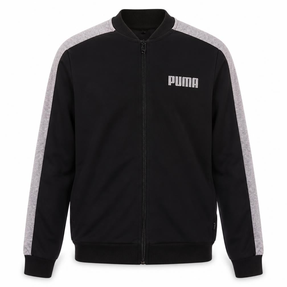Puma Men's Black and Grey XS Track Jacket Full Zip Athletic