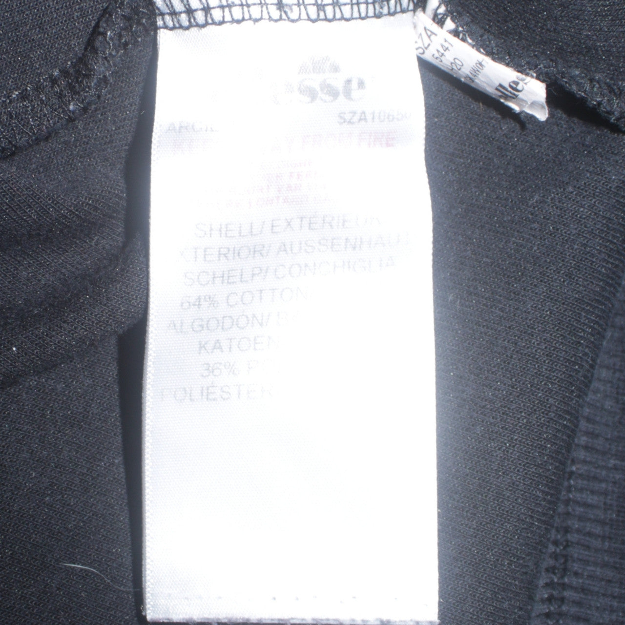 Ellesse Womens Black Pullover Hoodie Size 12 Cotton Blend Logo Sweatshirt