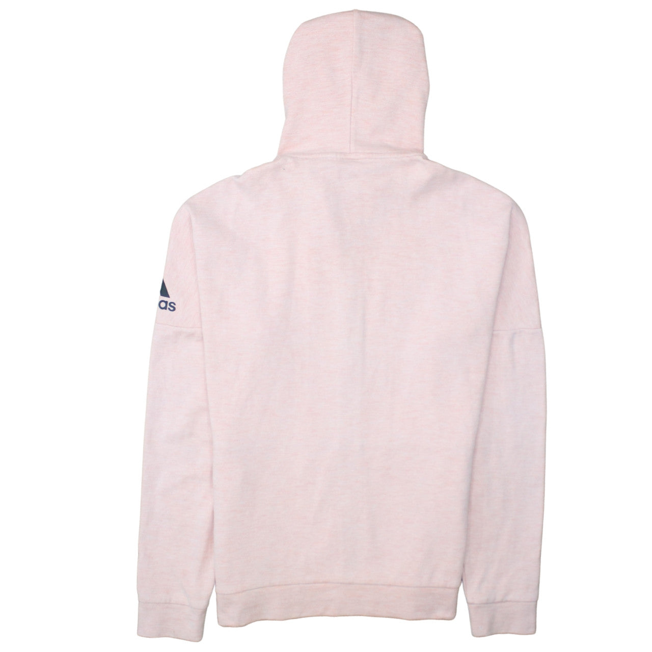 Adidas Men's Pink Full Zip Hoodie Size M Lightweight Logo Sweatshirt