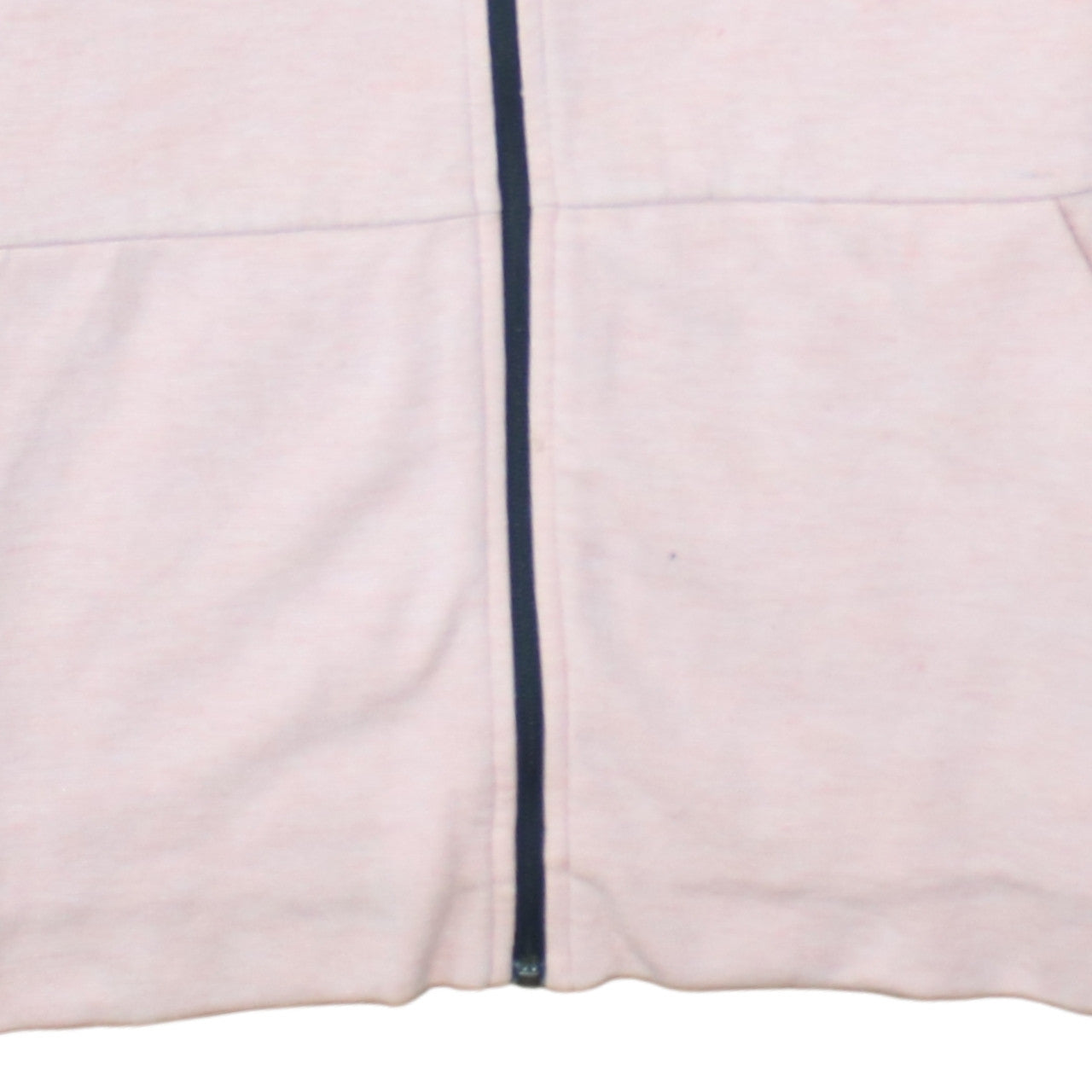 Adidas Men's Pink Full Zip Hoodie Size M Lightweight Logo Sweatshirt