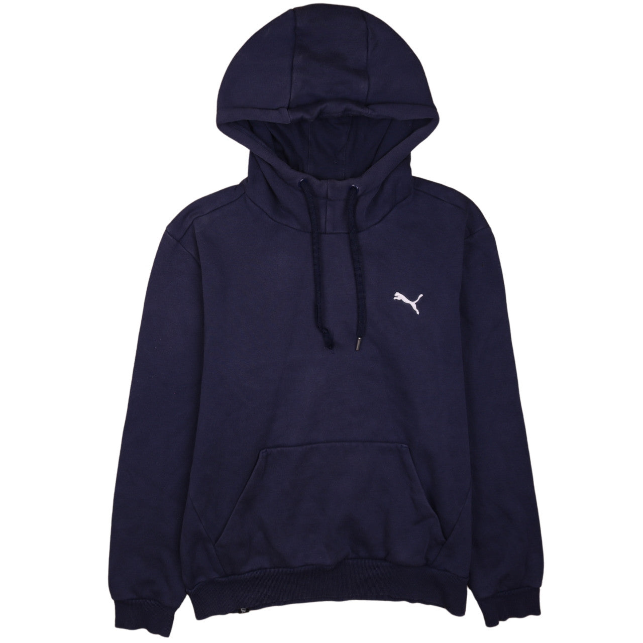 Puma Men's Blue Pullover Hoodie Size S Fleece Logo Sweatshirt