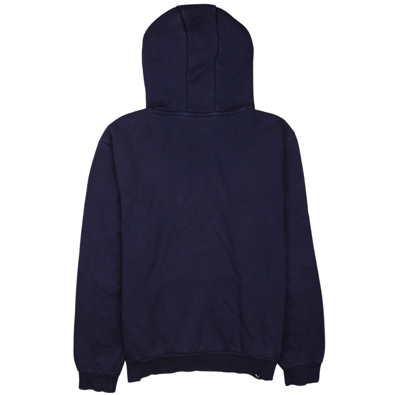 Puma Men's Blue Pullover Hoodie Size S Fleece Logo Sweatshirt