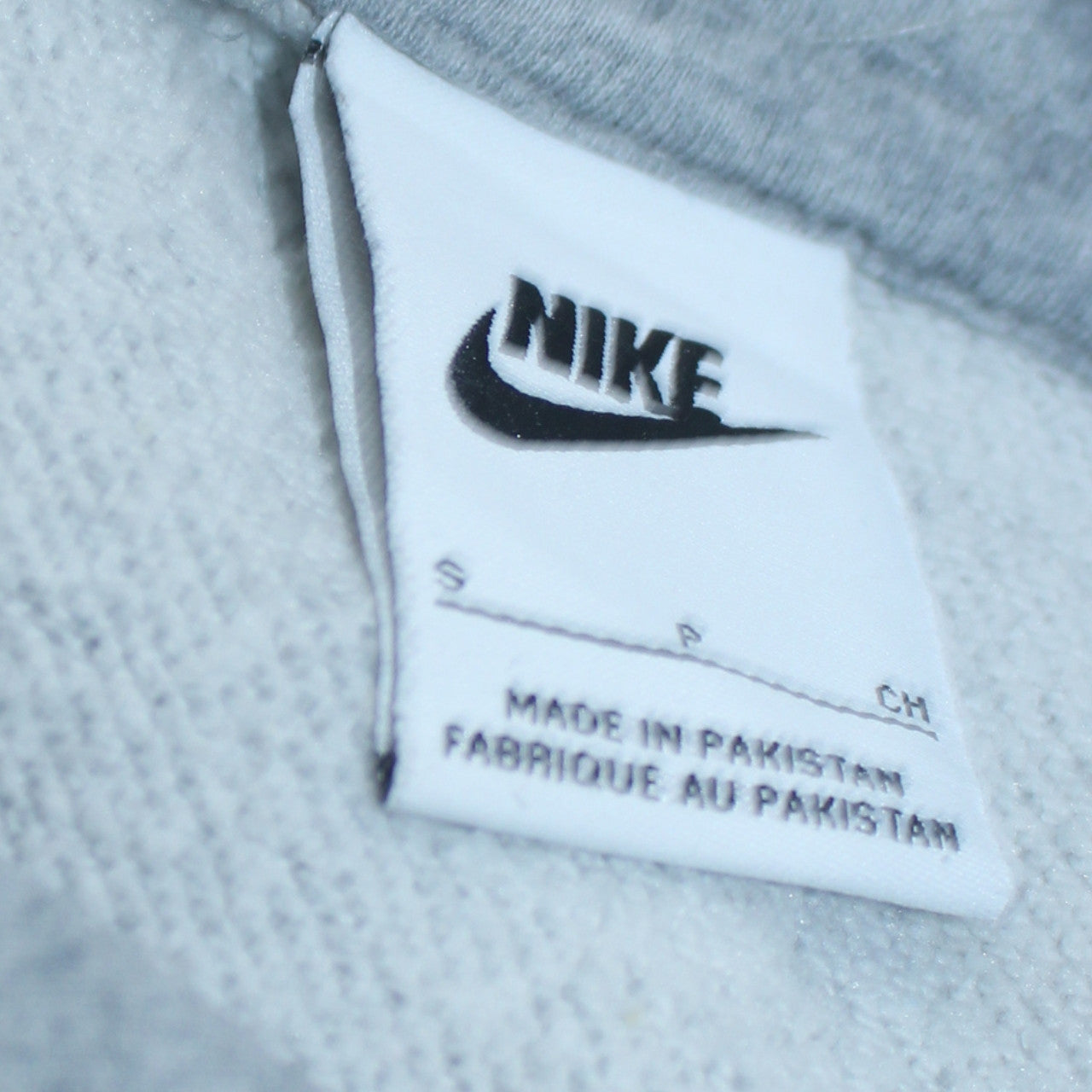 Nike Womens Grey Pullover Hoodie Small Fleece Lined Casual Sweatshirt