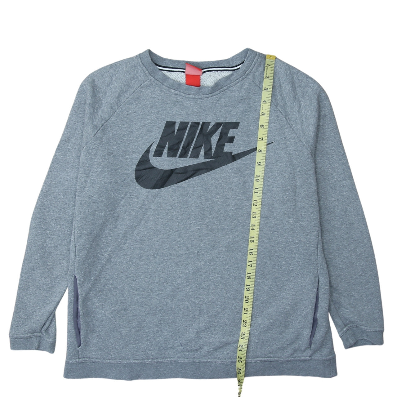 Nike Men's Grey XL Pullover Sweatshirt Crew Neck Logo Sportswear