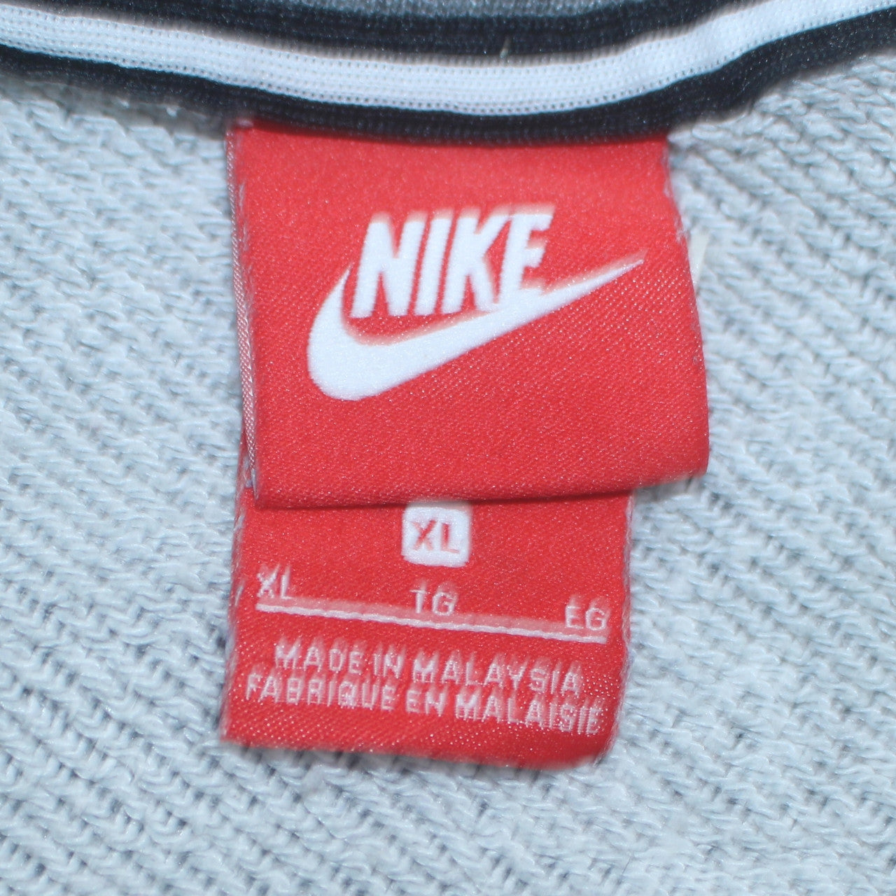 Nike Men's Grey XL Pullover Sweatshirt Crew Neck Logo Sportswear