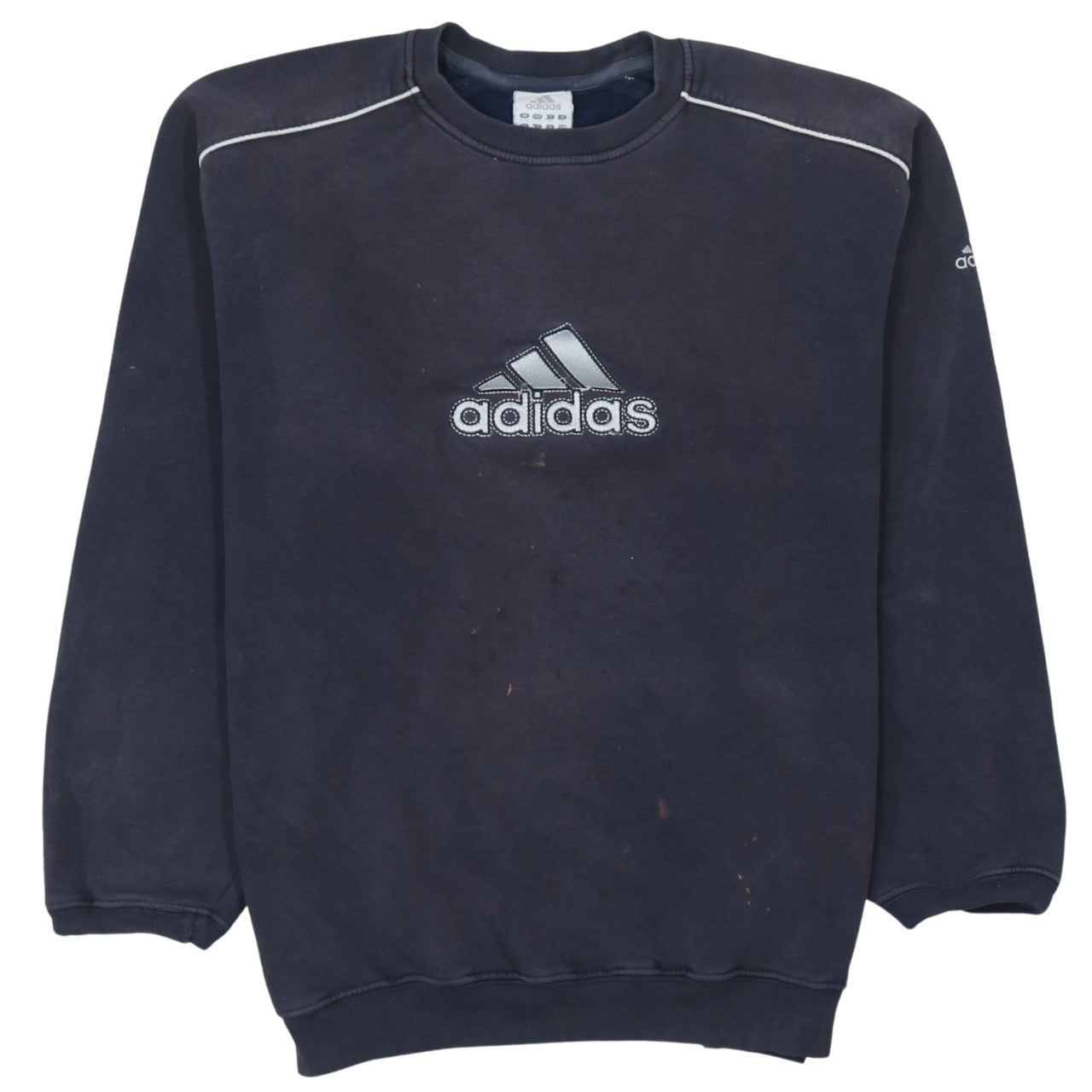 Adidas Men's Blue XL Pullover Sweatshirt Crew Neck Logo Sportswear