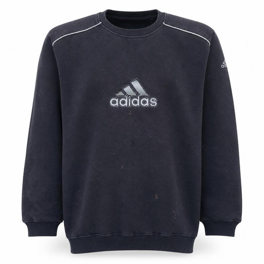 Adidas Men's Blue XL Pullover Sweatshirt Crew Neck Logo Sportswear