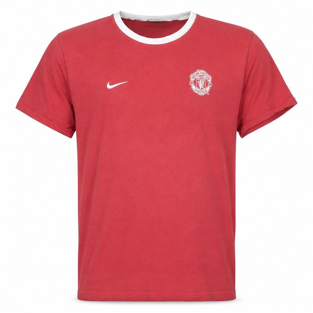 Nike Manchester United Men's Red Crew Neck Regular Fit T-Shirt M
