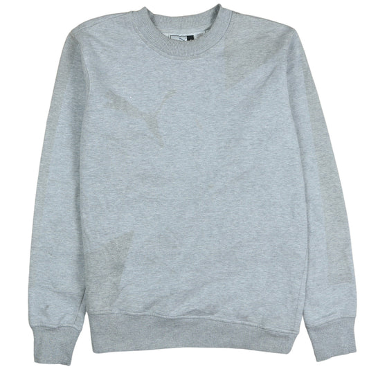 Puma Mens Grey Crew Neck Pullover Sweatshirt Size S