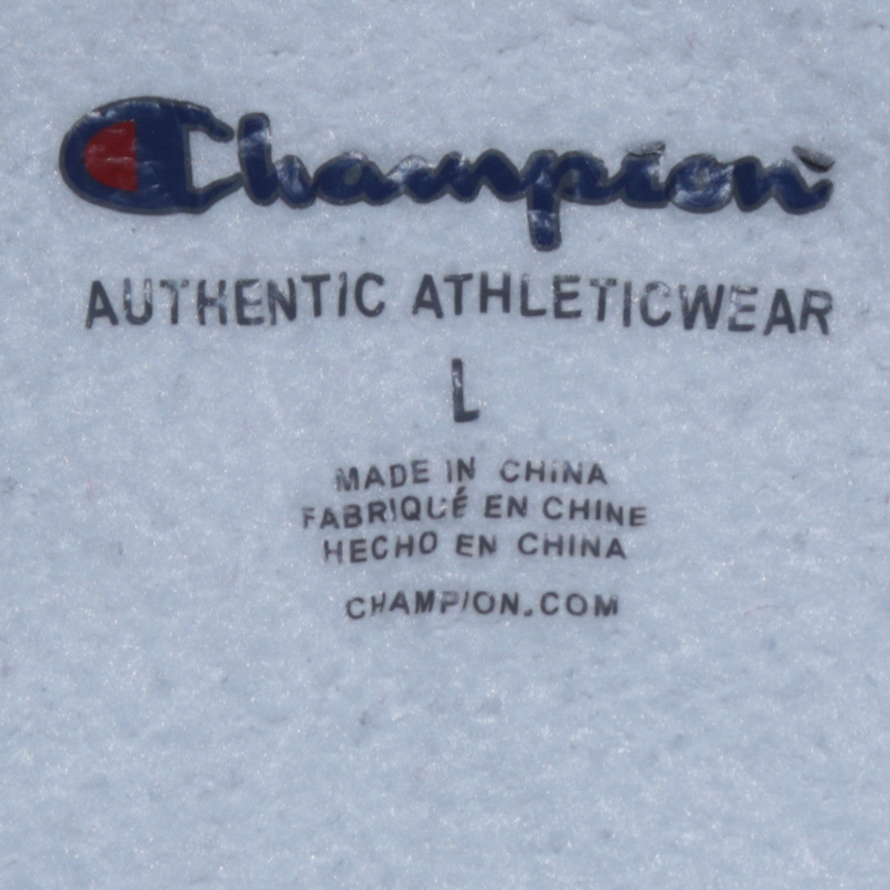 Champion Women White Pullover Hoodie L Logo Embroidered Comfortable