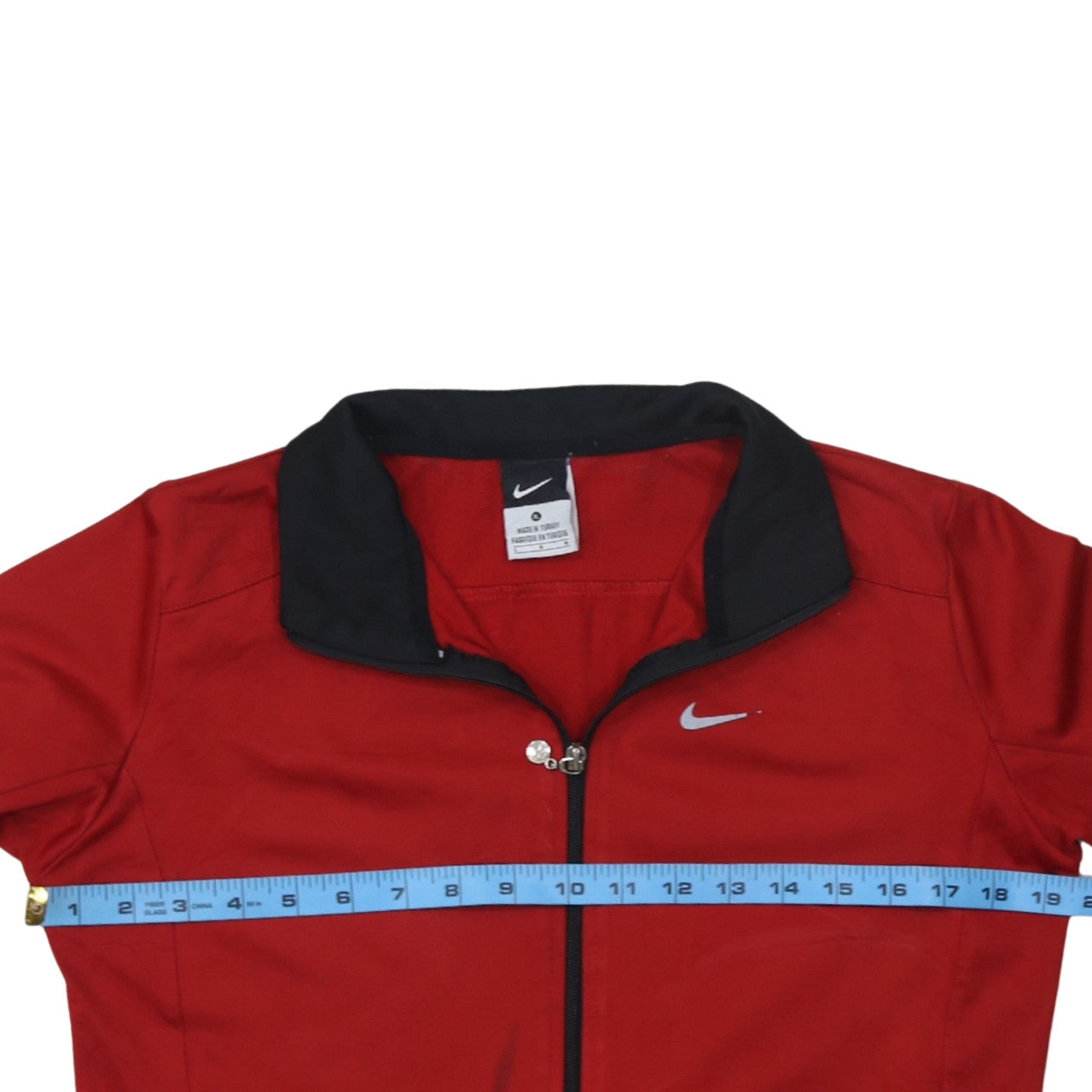 Nike Men's Red XL Track Jacket Reflective Full Zip Sports Top