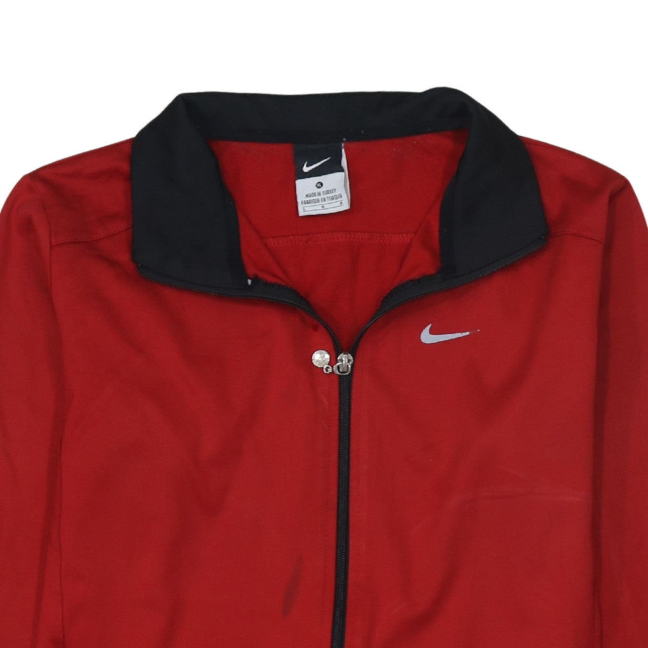 Nike Men's Red XL Track Jacket Reflective Full Zip Sports Top