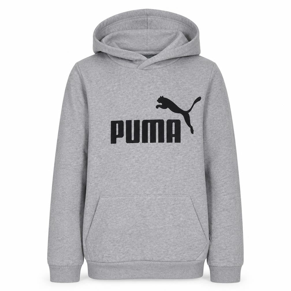 Puma Boys Grey Hoodie Size 13-14 Years Pullover Fleece Sweatshirt