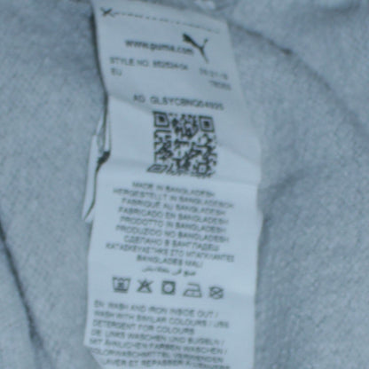 Additional view of Puma boys’ grey hoodie, size 13-14, years pullover fleece sweatshirt