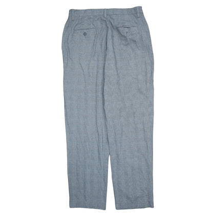 Brand and care label for Lee women’s grey check chino trousers, size UK 16, regular fit