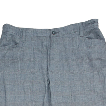 Additional view of Lee women’s grey check chino trousers, size UK 16, regular fit