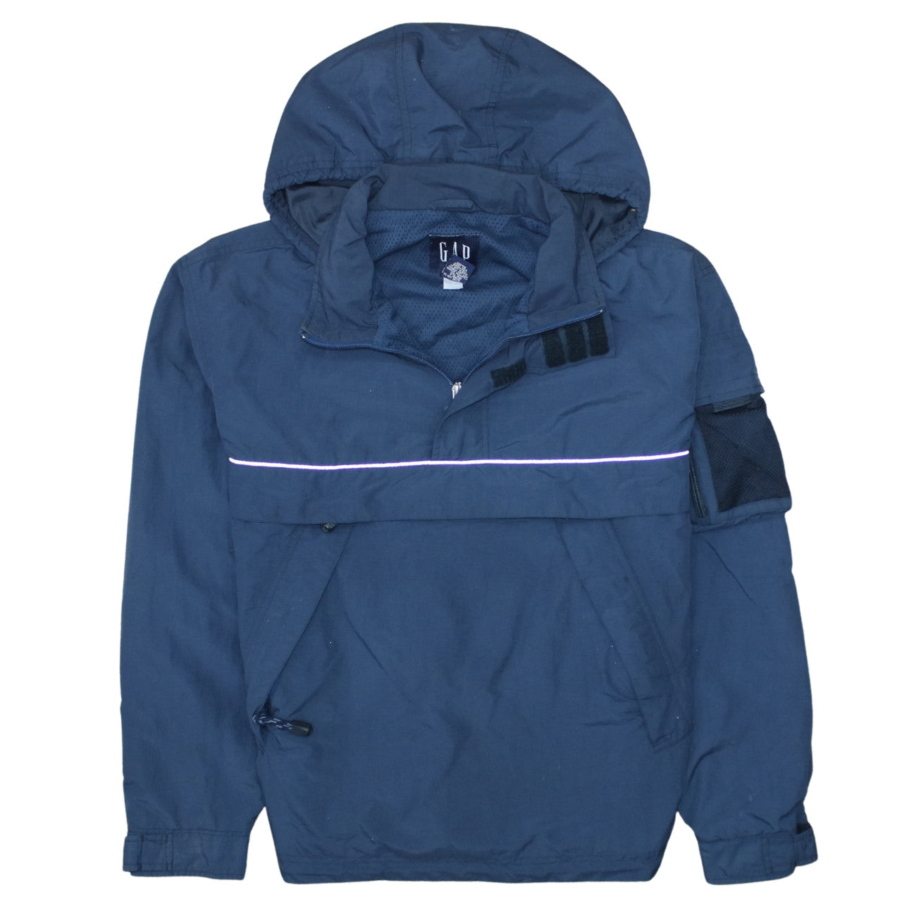 GAP Men's Blue XS Hooded Anorak Windbreaker Jacket