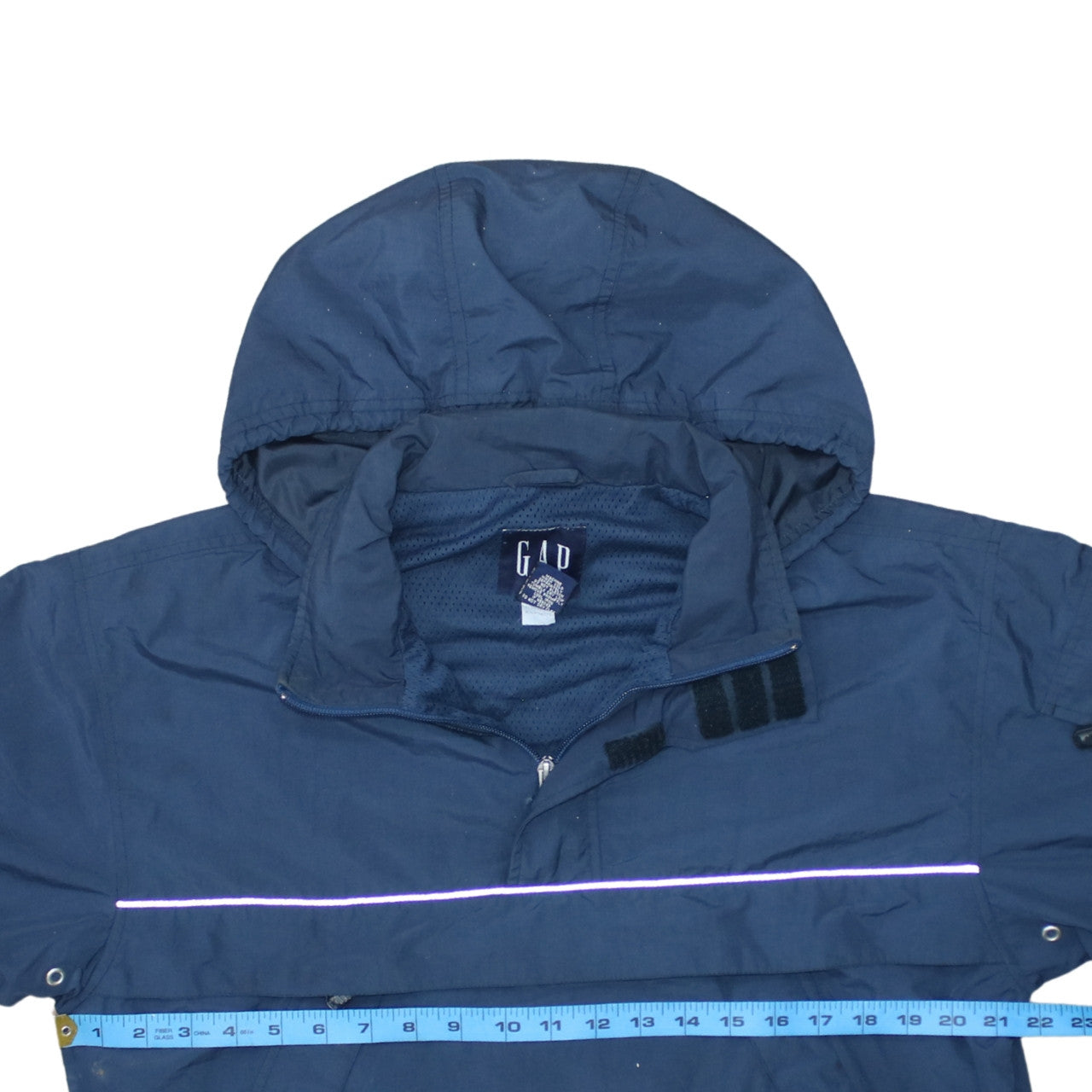 GAP Men's Blue XS Hooded Anorak Windbreaker Jacket