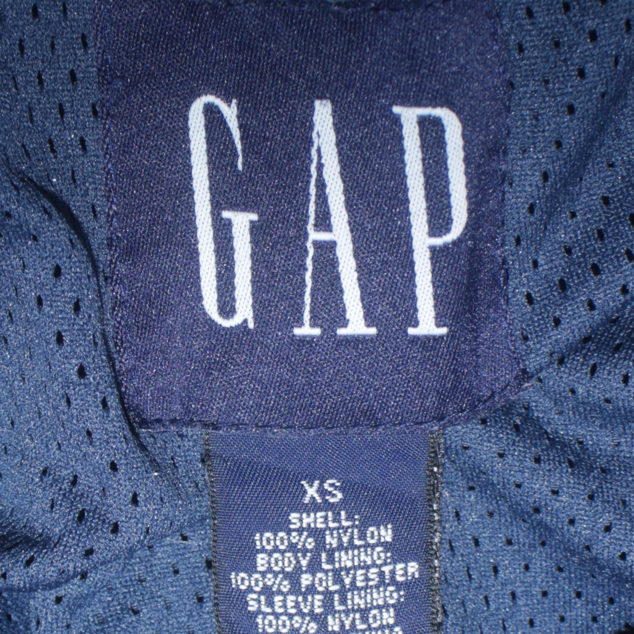 GAP Men's Blue XS Hooded Anorak Windbreaker Jacket