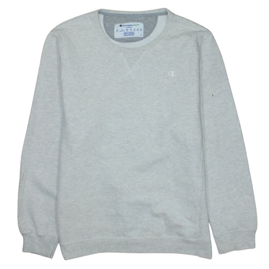 Champion Eco Women Grey 2XL Pullover Sweatshirt with Logo