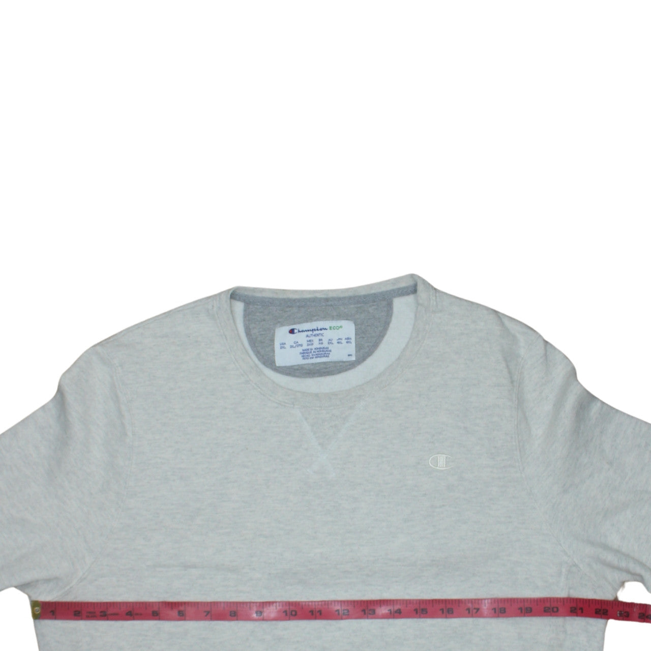 Champion Eco Women Grey 2XL Pullover Sweatshirt with Logo
