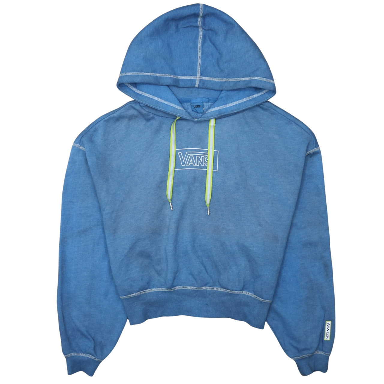 Vans Women's Blue Medium Pullover Hoodie with Logo Print