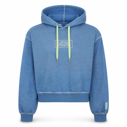 Vans Women's Blue Medium Pullover Hoodie with Logo Print