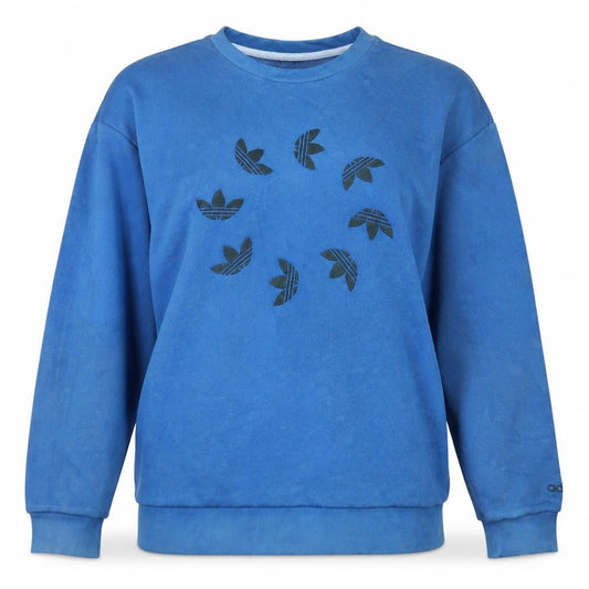 Adidas Women Blue Crew Neck Pullover Sweatshirt Size 10