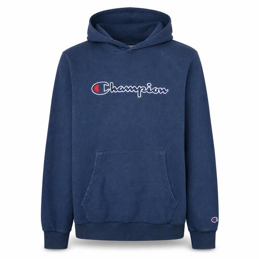 Champion Boys Blue 2XL Pullover Fleece Hoodie with Logo Front