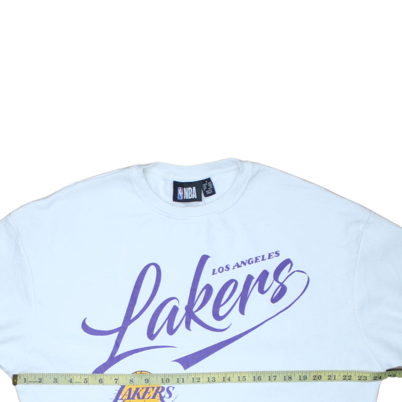 NBA Los Angeles Lakers White Sweatshirt Women’s UK 14 Crew Neck Pullover