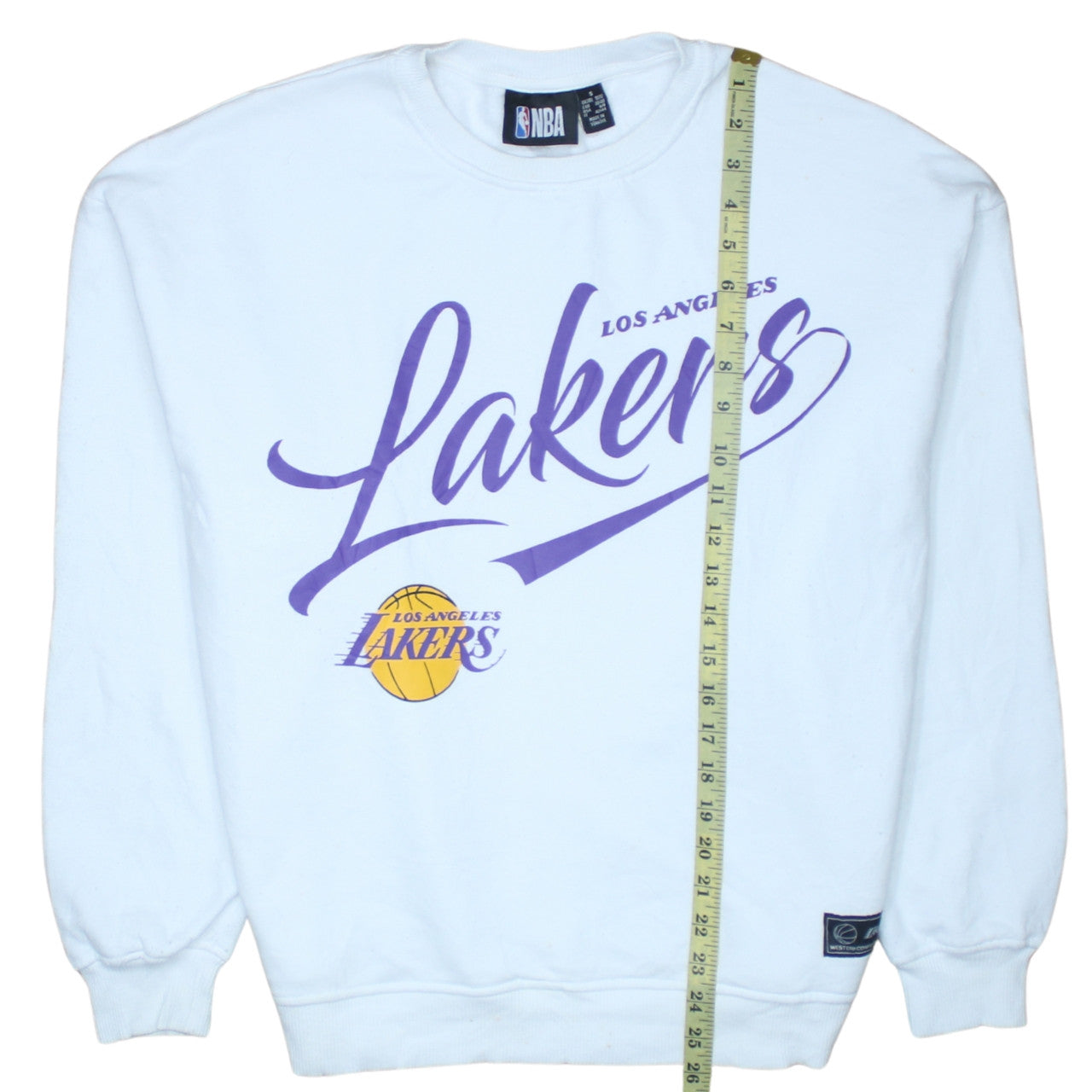 NBA Los Angeles Lakers White Sweatshirt Women’s UK 14 Crew Neck Pullover