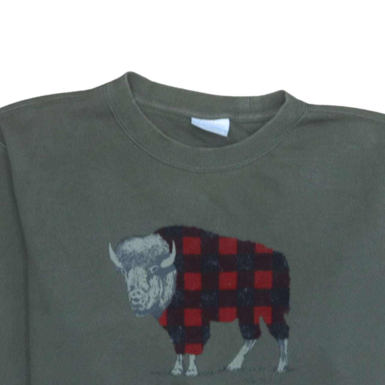 Columbia Men's Green Animal Print Crew Neck Sweatshirt Size L