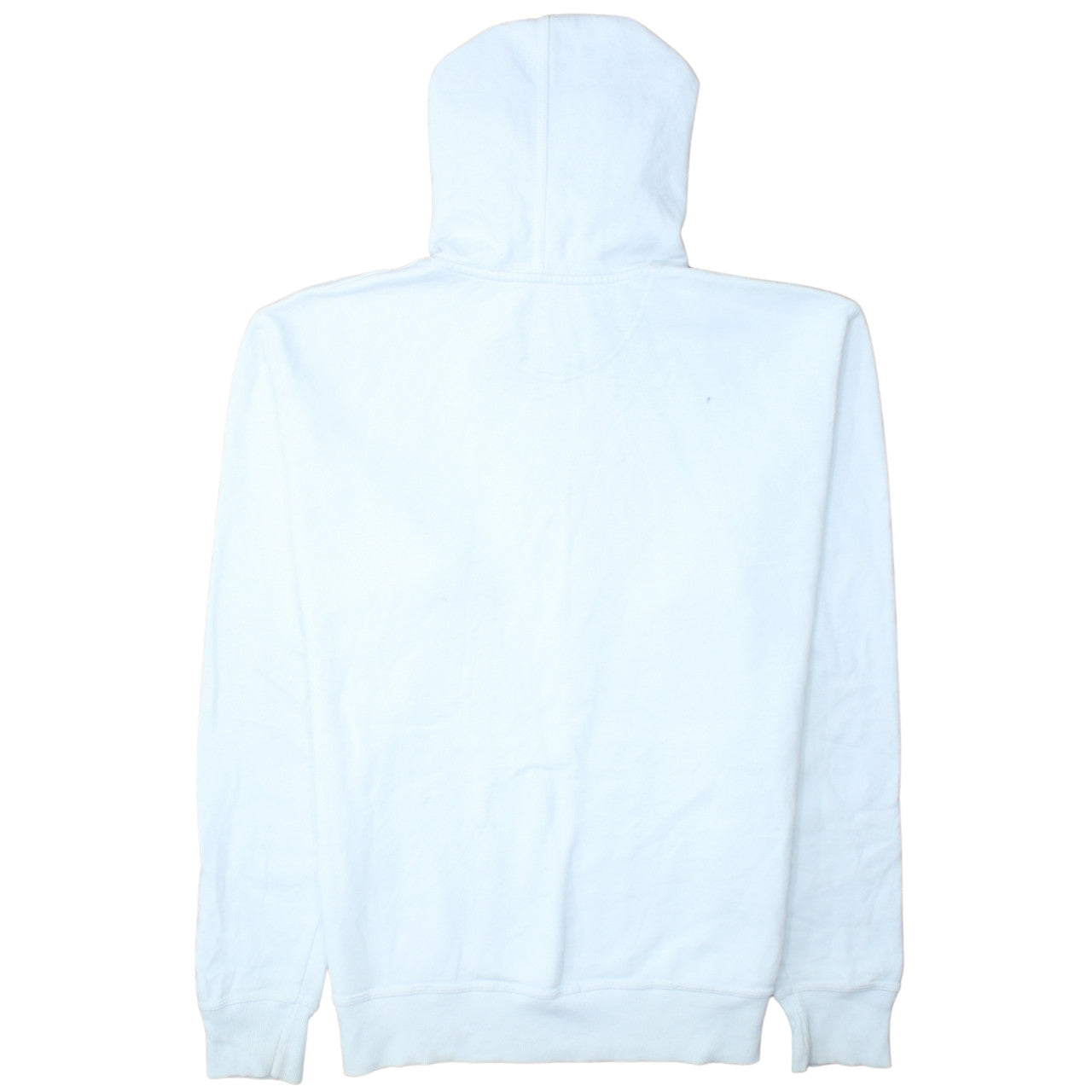 Champion Men's White Pullover Hoodie M Logo Athletic Sweatshirt