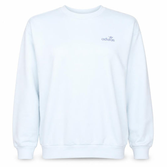 Adidas Womens White Crew Neck Pullover Sweatshirt UK 12