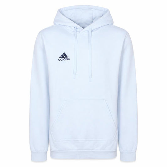 Adidas Mens White Pullover Hoodie Size M Sports Fleece