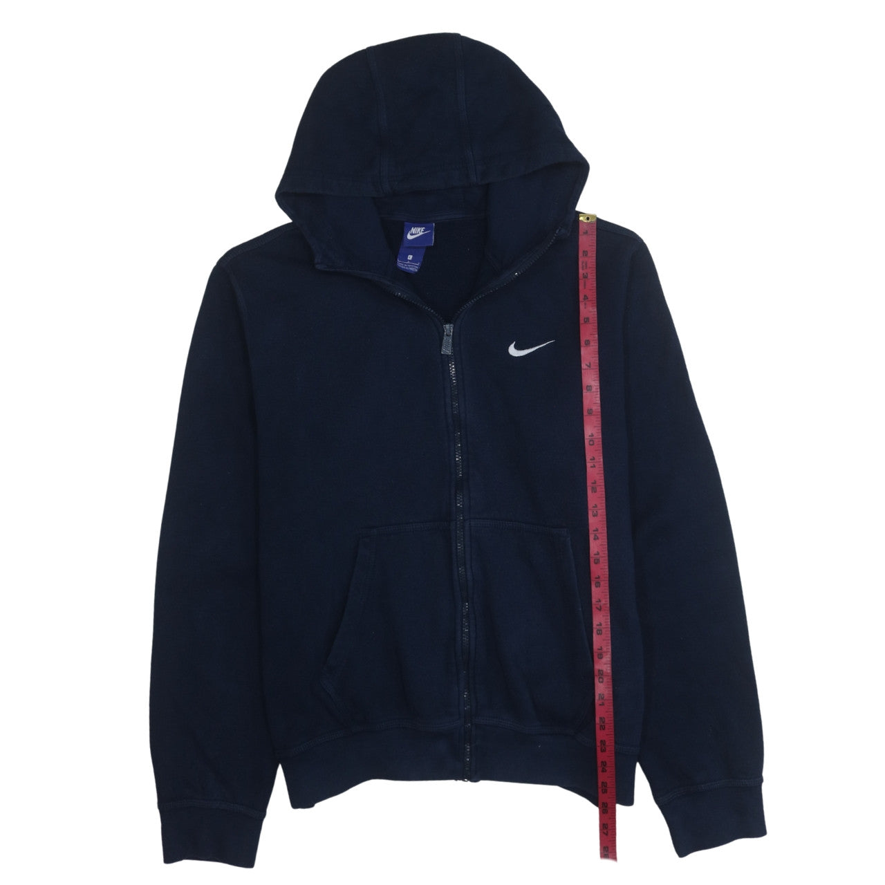 Nike Men Blue Full Zip Fleece Hoodie L Regular Fit Sportswear
